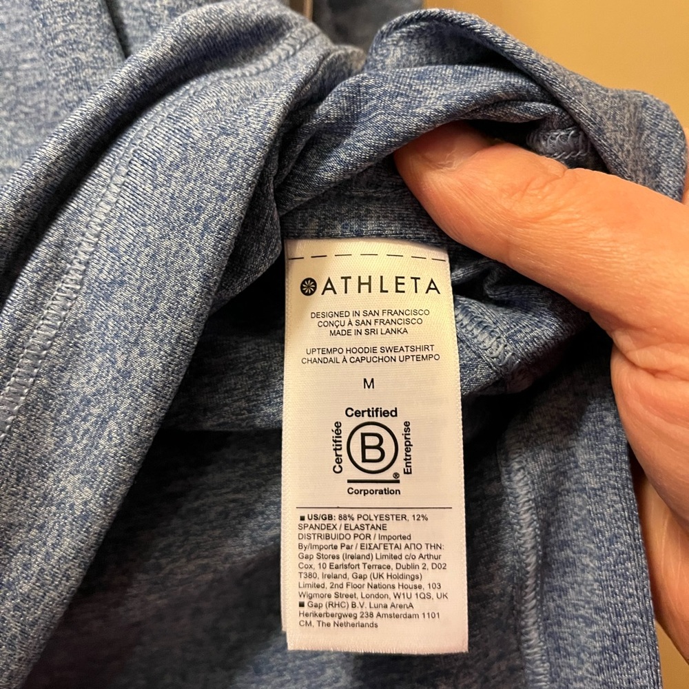 NWT Sz Med Athleta Uptempo Hoodie Sweatshirt - Picture 8 of 10
